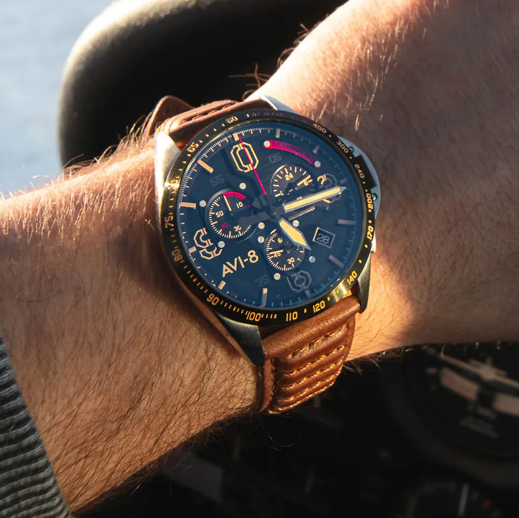 P-51 Mustang Blakeslee Chronograph | Black Dial - Image 22