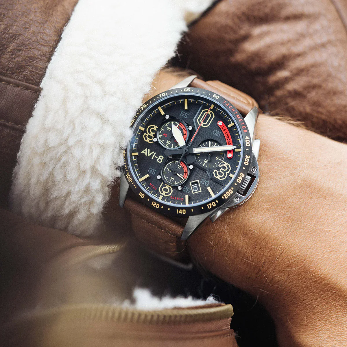 P-51 Mustang Blakeslee Chronograph | Black Dial - Image 44