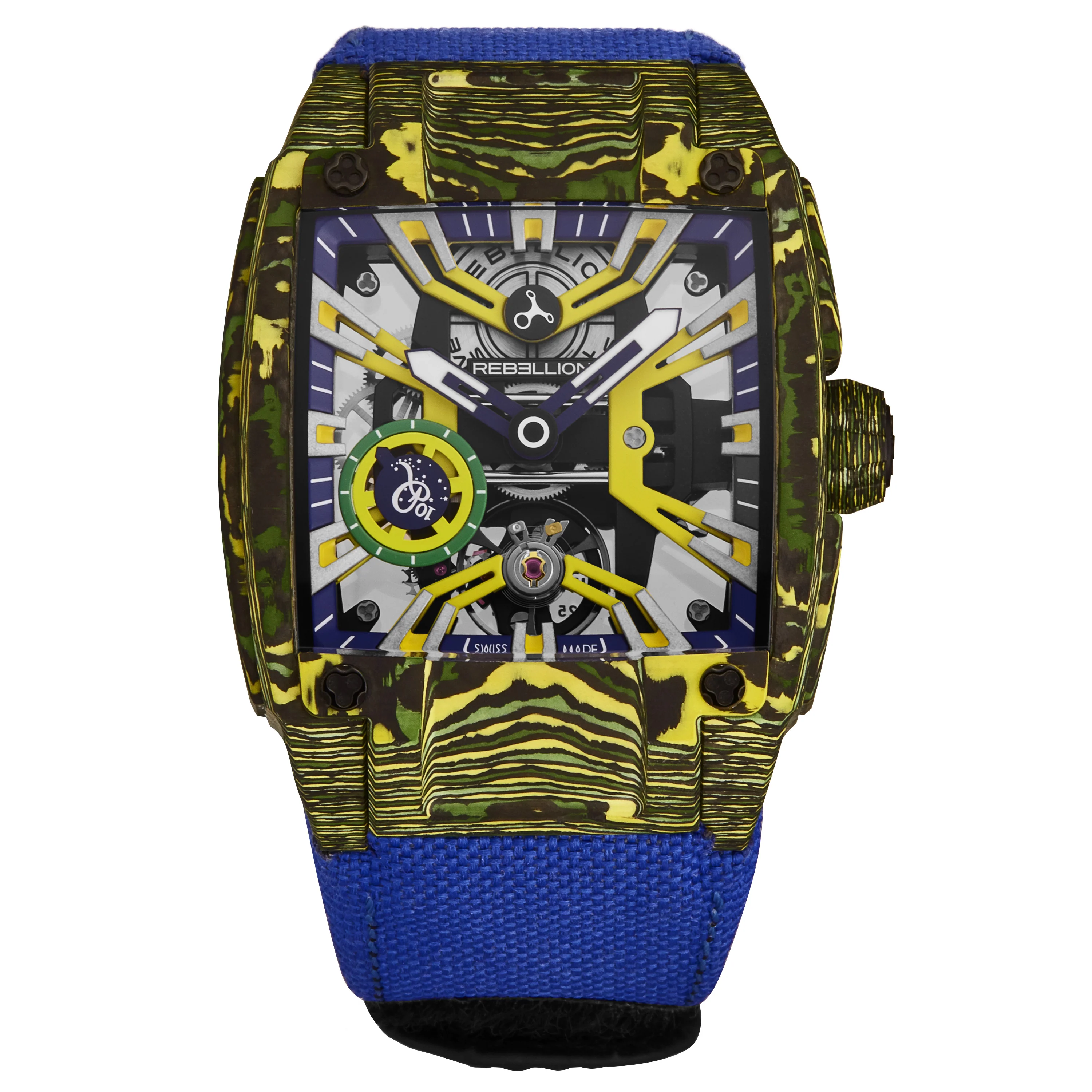 Re-Volt RBREV3H.CA.RON / Yellow Skeletonized | Yellow Skeletonized Dial