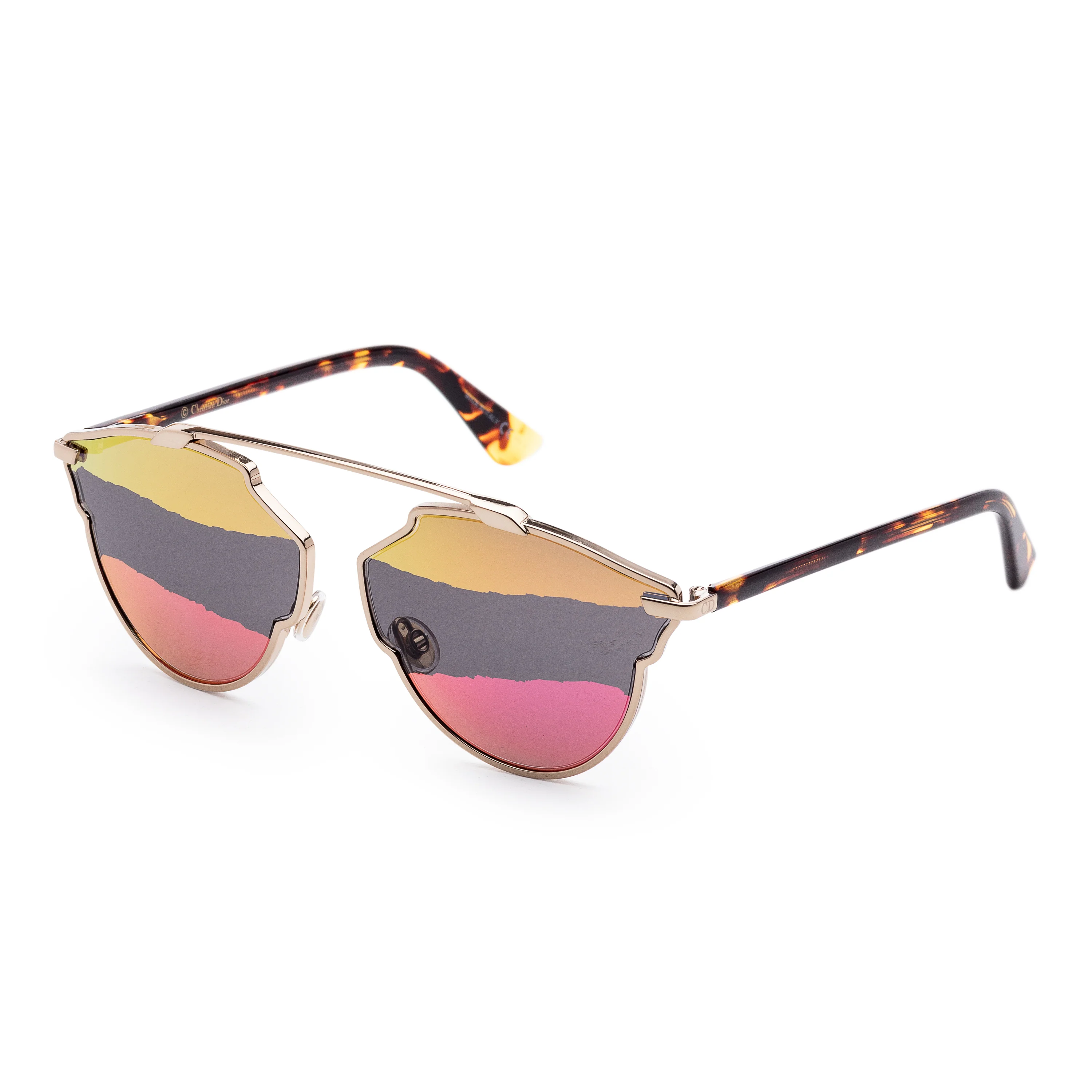 So Real Gold Frame, Pink Lens | Dial