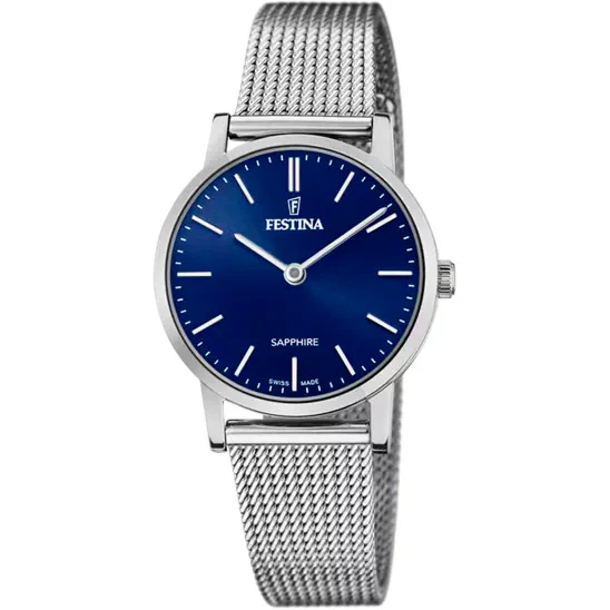 Swiss Made Blue / Stainless Steel Blue Dial
