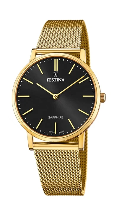 Swiss Made Black / Stainless Steel Black Dial