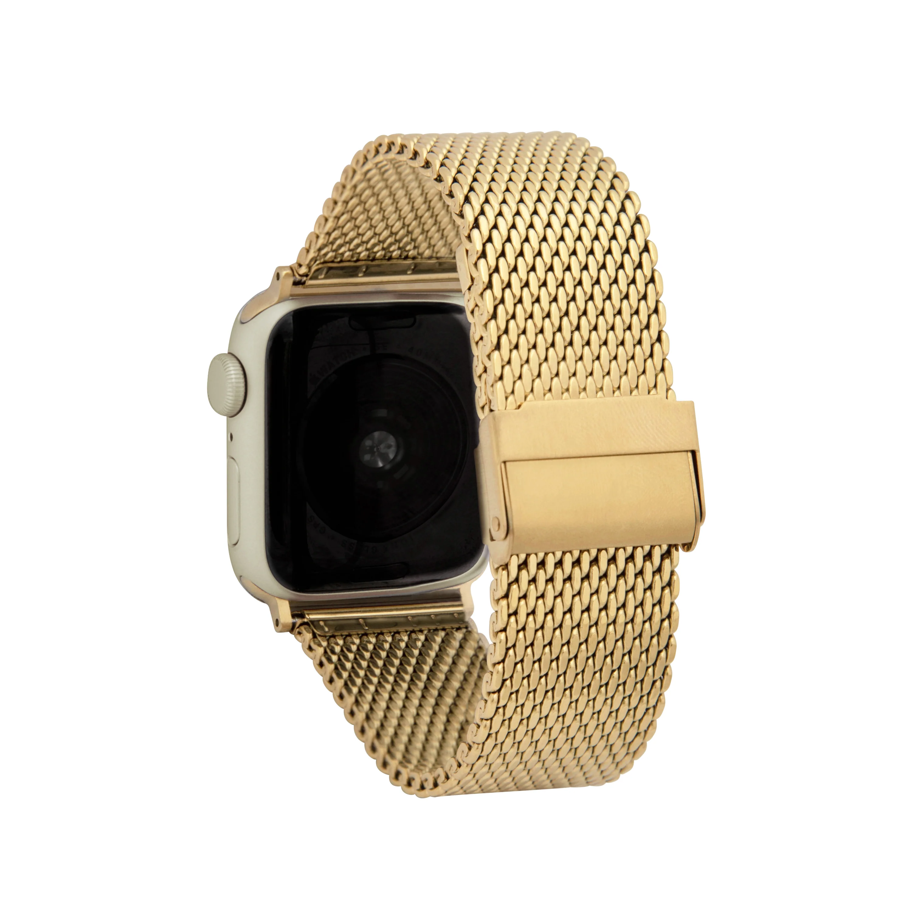 Thick Mesh Band for Apple Watch Series 8/7/6/5/4/3/2/1/SE Gold (38mm | 40mm | 41mm) | Dial