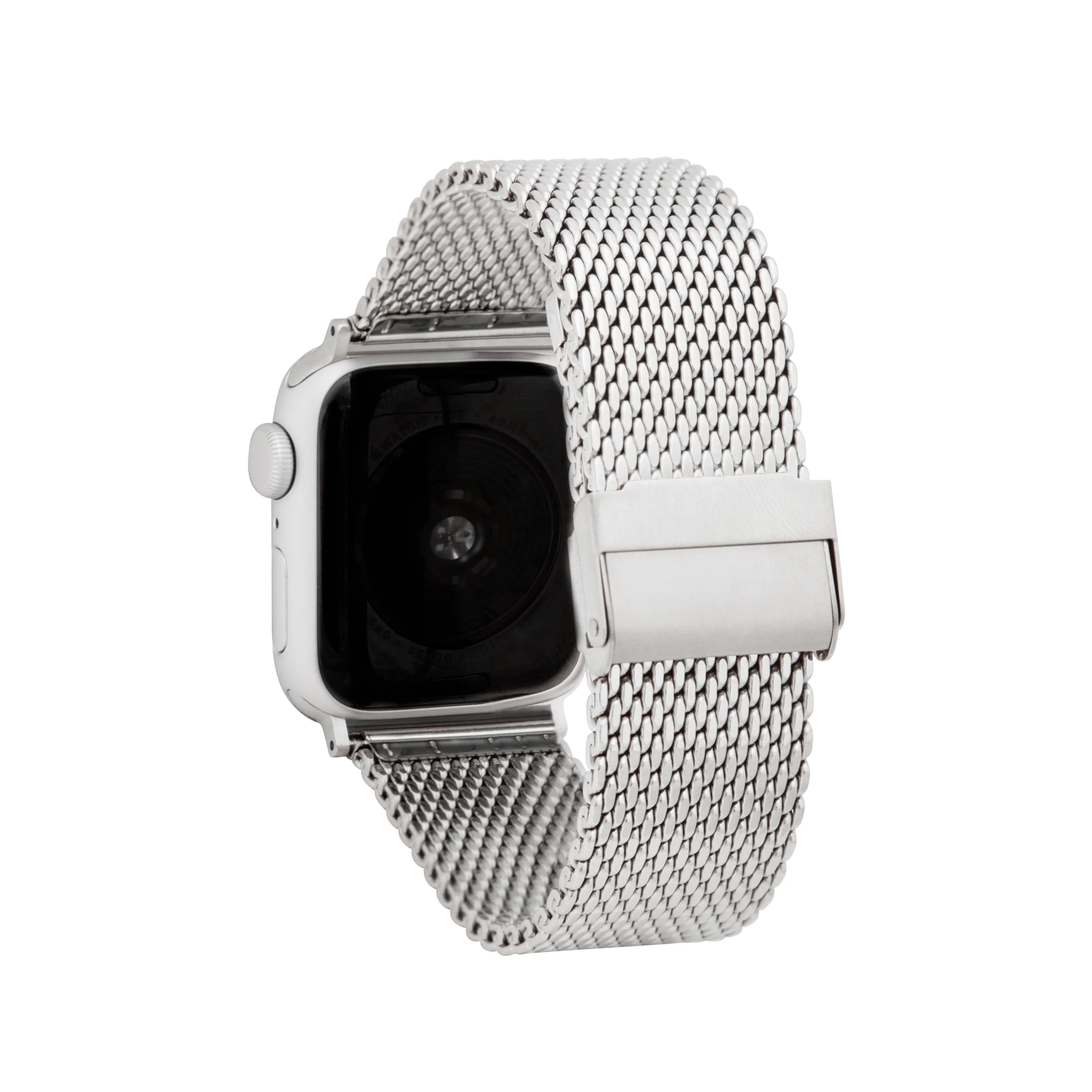Thick Mesh Band for Apple Watch Ultra & Series 8/7/6/5/4/3/2/1/SE Silver (42mm | 44mm | 45mm | 49mm) | Dial