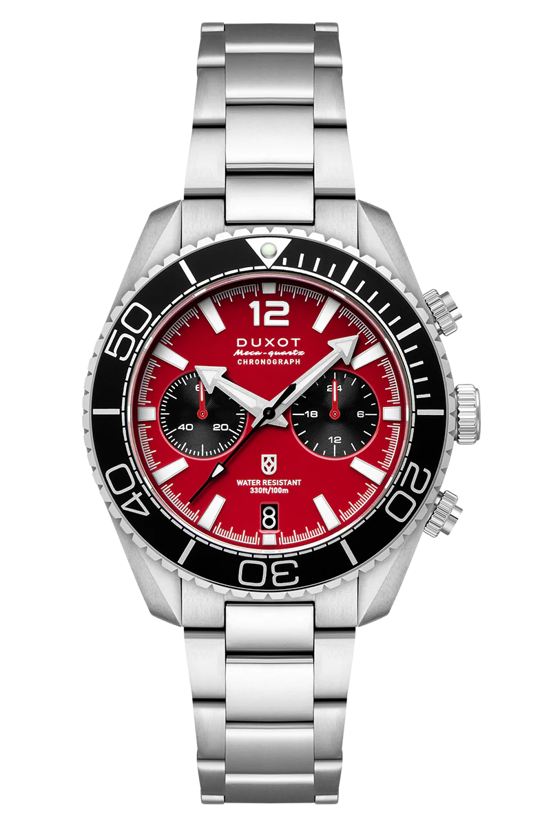 Tiburon Chronograph Red / Stainless Steel | Red Dial