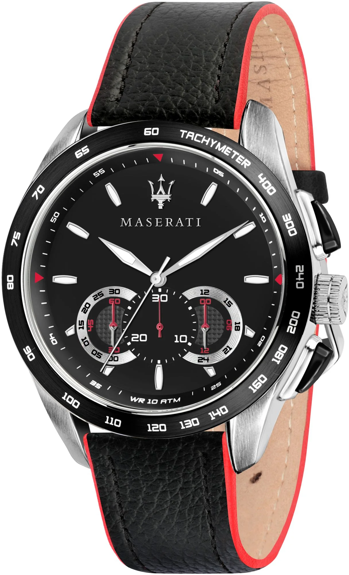 TRAGUARDO Black / Leather Black Dial