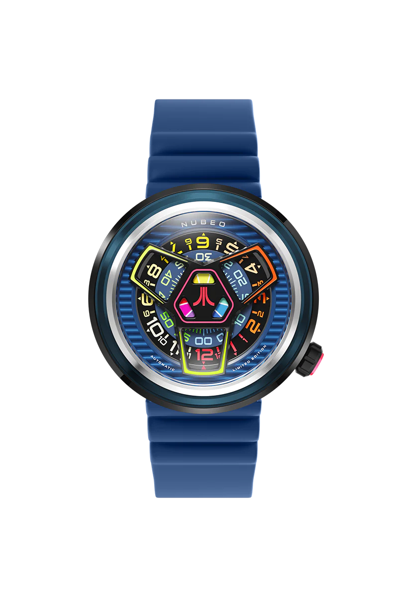 Ventana Automatic Atari Retro Gamer Limited Edition Blue / Rubber Strap | Blue Dial