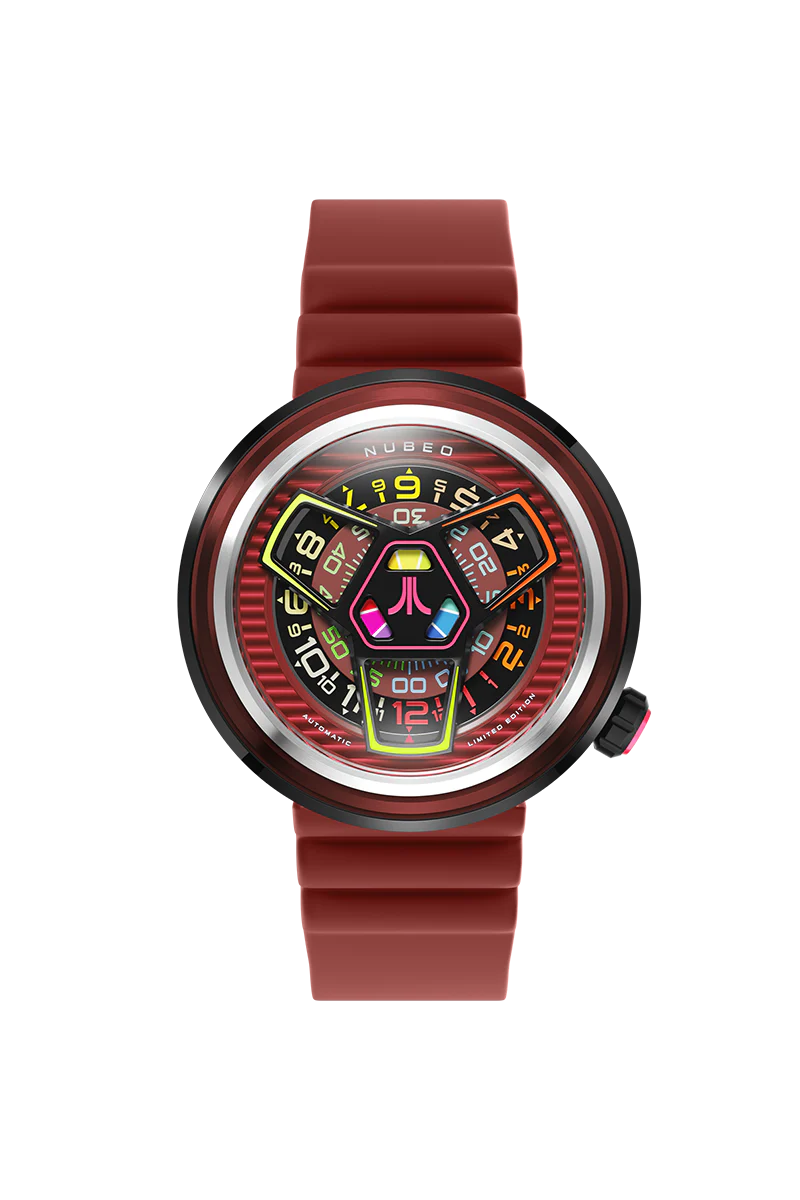Ventana Automatic Atari Retro Gamer Limited Edition Red / Rubber Strap | Red Dial